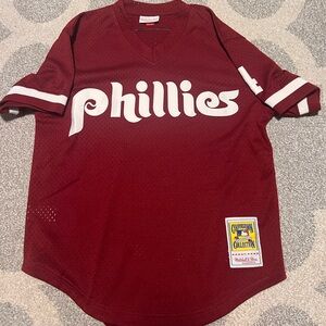 Lenny Dykstra Philadelphia Phillies Mitchell Ness Cooperstown Collection Jersey